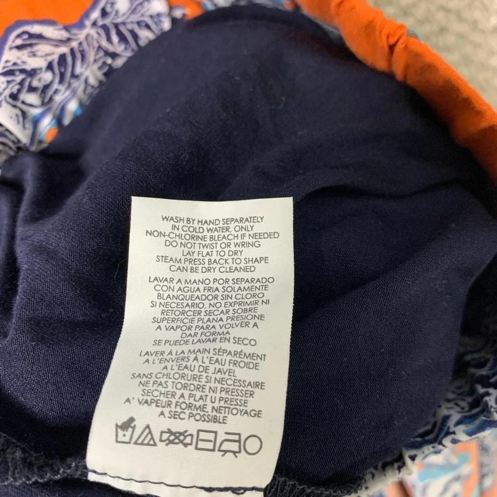 Cabi Womens Skirt‎ Size Medium Orange Blue Floral Calypso Maxi Wrap 5250